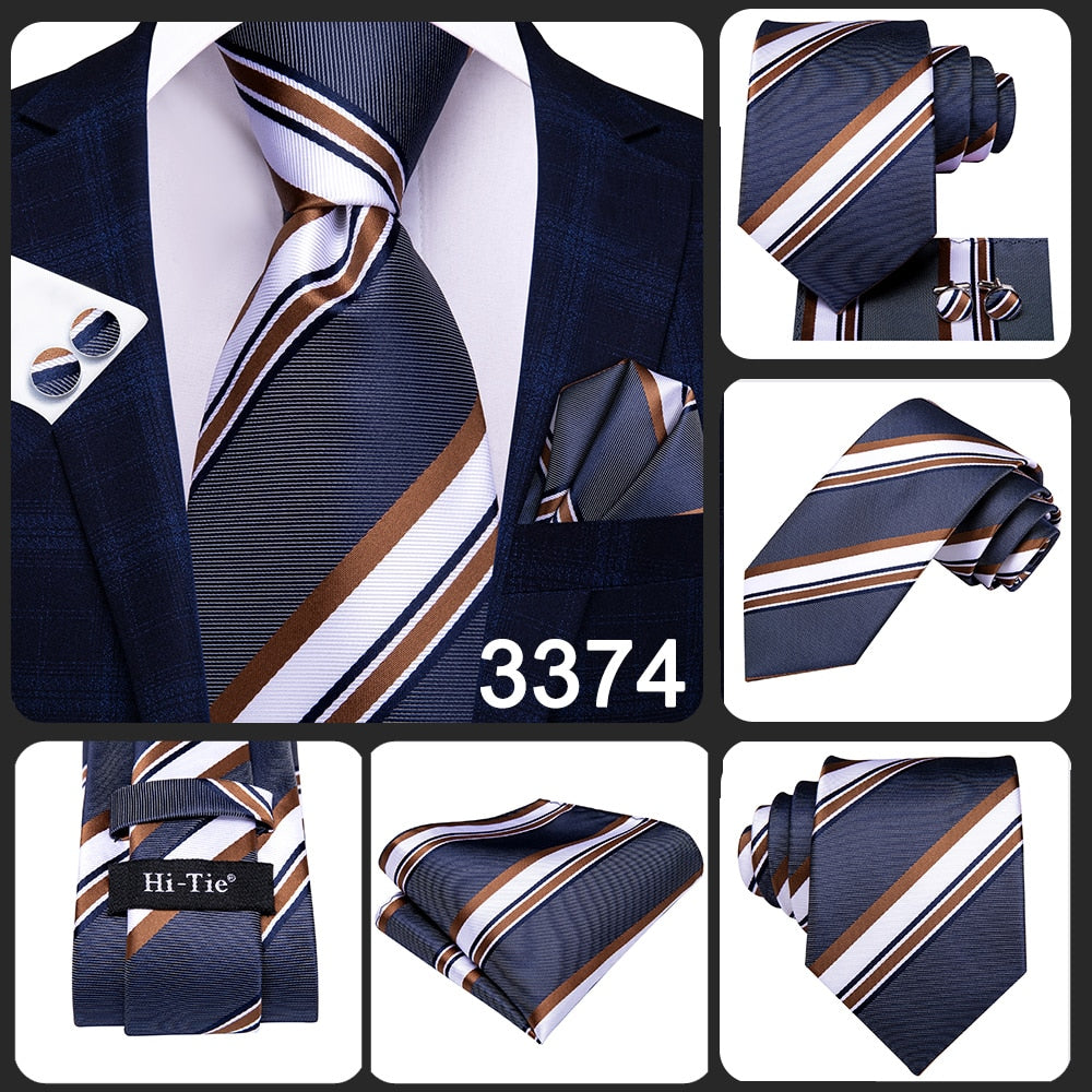 Blue Business Solid 100% Silk Men's Tie NeckTie 8.5cm Ties for Men Formal Luxury Wedding Set The Clothing Company Sydney