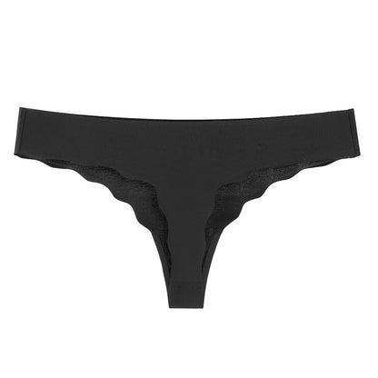 Women's Thongs G-string Underwear Seamless Invisible Panties For Ladies Fashion Ruffle T-back Underpants The Clothing Company Sydney