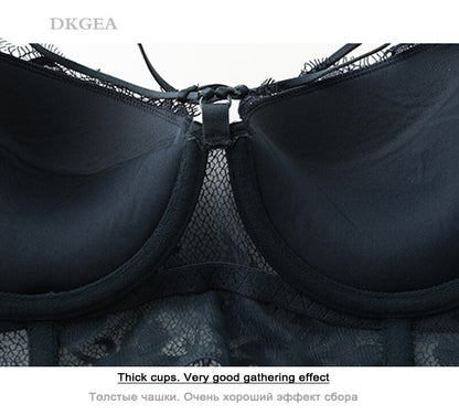 2 Piece Underwear Set Green Bras Cotton Brassiere Lingerie Set Lace Embroidery Push Up Bra Panties Sets Deep V Gather Bra and Brief The Clothing Company Sydney