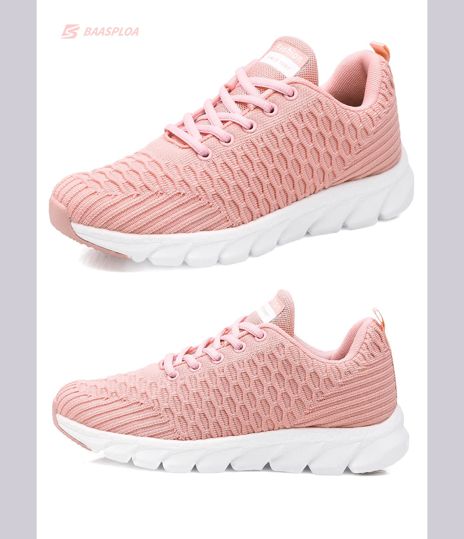 Women's Sneaker Fitness Shoes Lace up Non-Slip Soft Tennis Shoes Lace-up Lightweight Jogging Walking Breathable Sneakers The Clothing Company Sydney