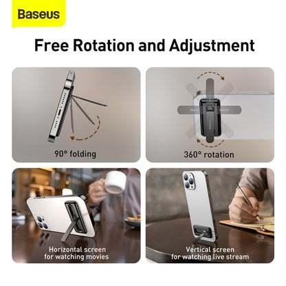Baseus Foldable Mobile Phone Holder Stand For iPhone 13 12 Desktop Tablet Holder for Xiaomi Samsung Huawei Desktop Stand Holder The Clothing Company Sydney
