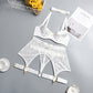 Four-Piece Set Erotic Lingerie Transparent Bra Kit Push Up See Through Lace Mesh Seamless Underwear Garters The Clothing Company Sydney