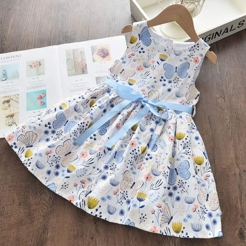 Girls Casual Dresses Fashion Baby Princess Party Vestidos Children Kids Flowers Costumes Floral Dress 3-7Y The Clothing Company Sydney