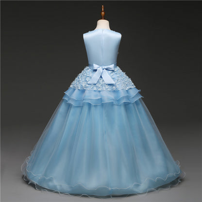 Kid Wedding Dresses for Girls Elegant Flower Princess Long Gown Baby Girl Christmas Dress Size 6 12 14 Years The Clothing Company Sydney