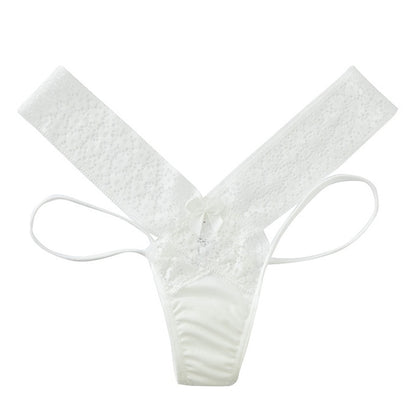 Women's Lace Panties Low-waist Temptation Lingerie Ladies Cross Strap G String Thong Hollow out Solid Underwear The Clothing Company Sydney
