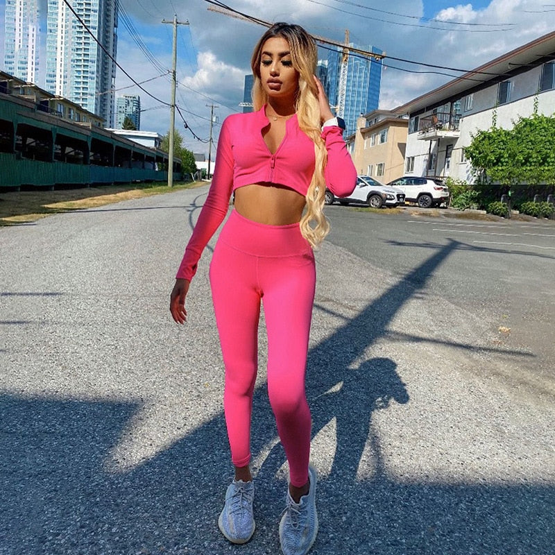 Tracksuit Women Outfit Two Piece Sport Set Women Sportswear Gym Clothing Yoga Wear Suit for Fitness Kit The Clothing Company Sydney