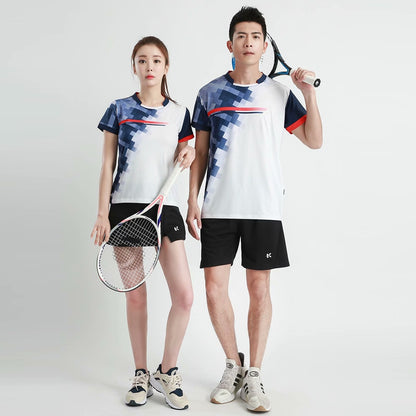 Women's Men's Sports Badminton wear shirts Table tennis game Shirts clothes Exercise Tennis Volleyball Handball Shirts The Clothing Company Sydney