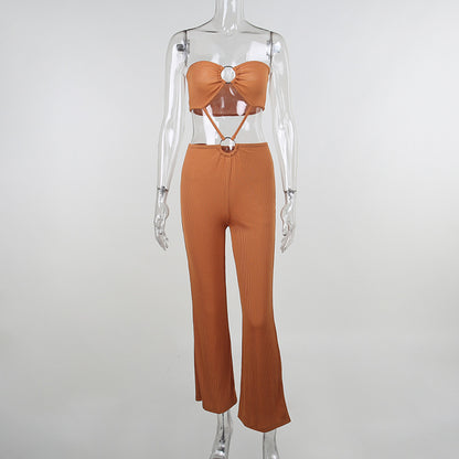 Bandage Cut Out Sexy Backless Elegant Strapless Jumpsuits Women Club Party Rompers Sleeveless One Piece Overalls The Clothing Company Sydney