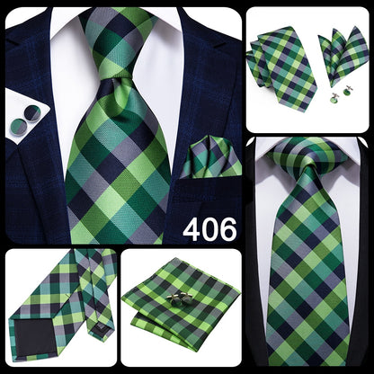 3 Piece Business Classic Blue Black Striped Solid Neck Tie Necktie Pocket Square Cufflinks Wedding Party Silk Tie Set The Clothing Company Sydney