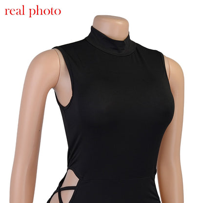 Elegant Black Sleeveless Bandage Dress for Women Club Party Backless Tank Dresses Skinny Fashion Summer Dress The Clothing Company Sydney