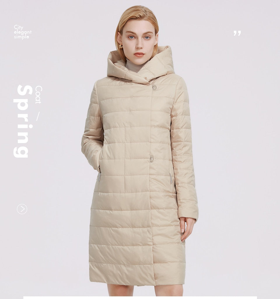 Women's Jacket Windproof Coat Mid Length Reversible Slider Quality Filling Parka The Clothing Company Sydney