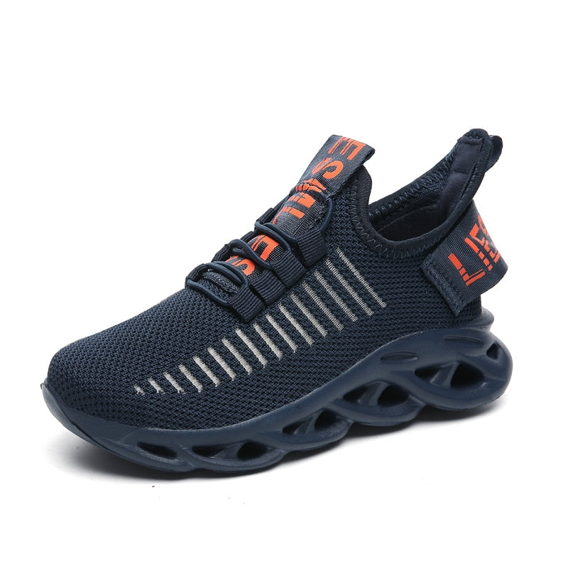 Children's Fashion Sports Shoes Boys Girls Running Outdoor Sneakers Breathable Soft Bottom Kids Lace-up Jogging Shoes The Clothing Company Sydney