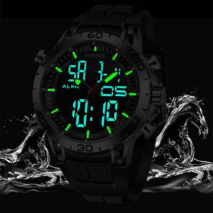 Foxbox Sport Mens Watches Top Brand Luxury Dual Display Quartz Watch For Men Military Waterproof Digital Electronic Watch The Clothing Company Sydney