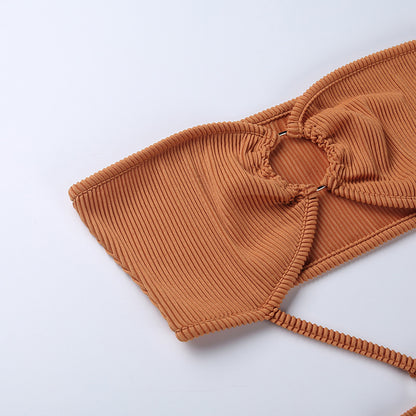 Bandage Cut Out Sexy Backless Elegant Strapless Jumpsuits Women Club Party Rompers Sleeveless One Piece Overalls The Clothing Company Sydney