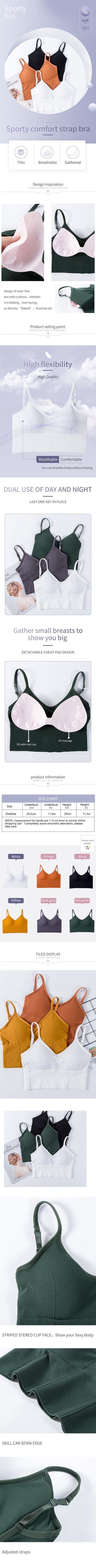 Backless Bralette Active Bra For Women Seamless Padded Bra Women Lingerie Cotton Wireless Long Tops Brassiere Bra The Clothing Company Sydney