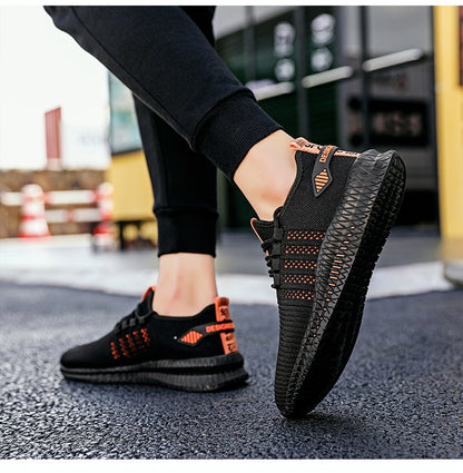 Men's Sneakers Shoes Lightweight Breathable Running Walking Yoga Sports Footwear Soft Sole Lace-up Shoes The Clothing Company Sydney