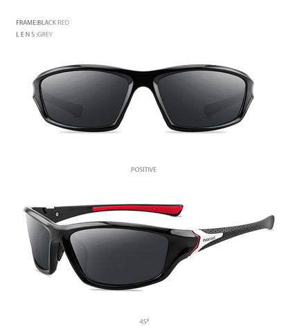 Sports Polarized Sunglasses For Men and Women Fashion Plastic Outdoor Sun Glasses Black Shades Goggle UV400 The Clothing Company Sydney