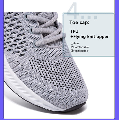 Men's Knit Casual Walking Breathable Trendy Sneakers Original Light Shock Absorption Male Tennis Shoes The Clothing Company Sydney