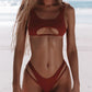 2 Piece Hollow Out Swimsuit High Cut Micro Swimwear Stylish Bathing Suit Beach Outfits Bikini Set The Clothing Company Sydney