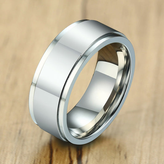 6/8mm Spinner Ring for Men Stress Release Accessory Classic Stainless Steel Wedding Band Casual Sport Jewellery The Clothing Company Sydney