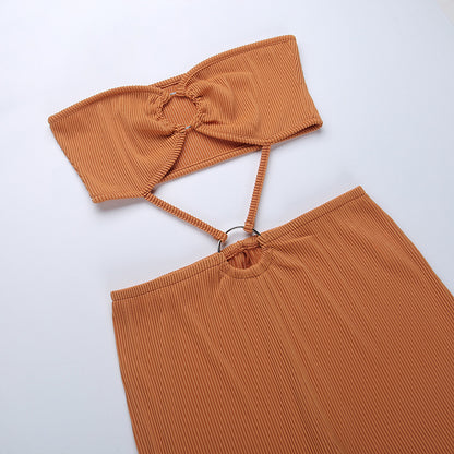 Bandage Cut Out Sexy Backless Elegant Strapless Jumpsuits Women Club Party Rompers Sleeveless One Piece Overalls The Clothing Company Sydney