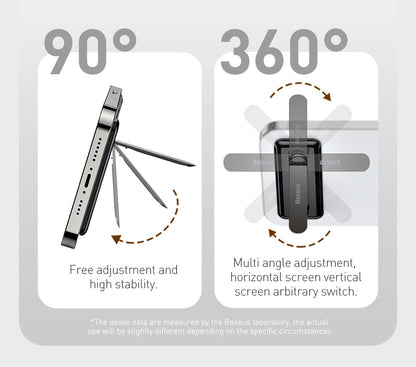 Baseus Foldable Mobile Phone Holder Stand For iPhone 13 12 Desktop Tablet Holder for Xiaomi Samsung Huawei Desktop Stand Holder The Clothing Company Sydney
