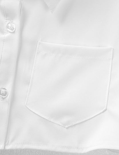 Adult School Uniform Club Wear Cheerleading Cosplay Costumes Collar Crop Tops with Ribbon Mini Pleated Skirt The Clothing Company Sydney