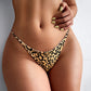 Cotton G String Leopard Print Panties Briefs Thong Low Waist T-back Bikini Underwear Seamless Lingerie The Clothing Company Sydney