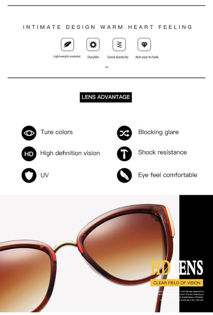Cateye Women Sunglasses Vintage Anti-glare Sun Glasses Female Fashion Leopard Shades UV400 The Clothing Company Sydney
