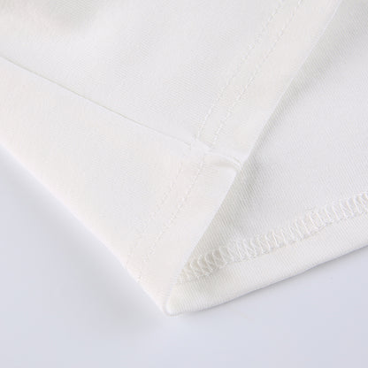 Streetwear Square Neck Hook Cotton Aututmn T-shirts Bodycon Gothic White Crop Tops Tees Long Sleeve T shirt The Clothing Company Sydney