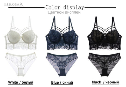 2 Piece Underwear Set Green Bras Cotton Brassiere Lingerie Set Lace Embroidery Push Up Bra Panties Sets Deep V Gather Bra and Brief The Clothing Company Sydney