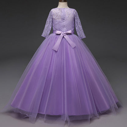 Kid Wedding Dresses for Girls Elegant Flower Princess Long Gown Baby Girl Christmas Dress Size 6 12 14 Years The Clothing Company Sydney