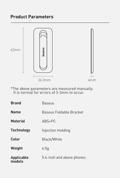 Baseus Foldable Mobile Phone Holder Stand For iPhone 13 12 Desktop Tablet Holder for Xiaomi Samsung Huawei Desktop Stand Holder The Clothing Company Sydney