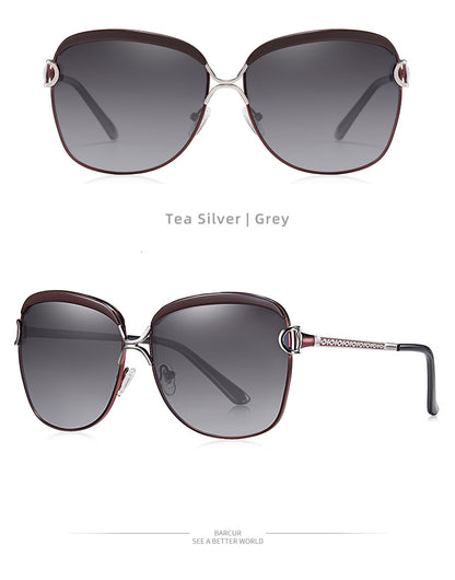 Polarized Ladies Sunglasses Gradient Lens Round Sun Glasses Square Luxury Brand Oculos Eyewear The Clothing Company Sydney