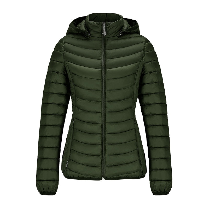 Ladies Padded Puffer Jacket Coat Ultralight Outdoor Clothes Outwear Slim Short Parka Portable Store In Bag The Clothing Company Sydney