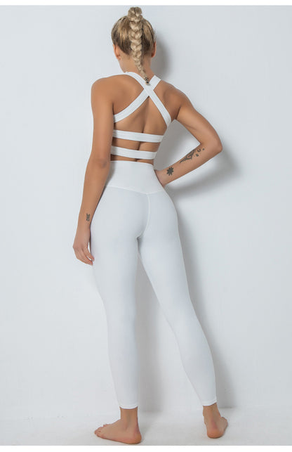 Sports Bra Shockproof Glamour Classic Comfortable Style Tank Wide Shoulder Strap Yoga Top Push Up Fitness Bras The Clothing Company Sydney