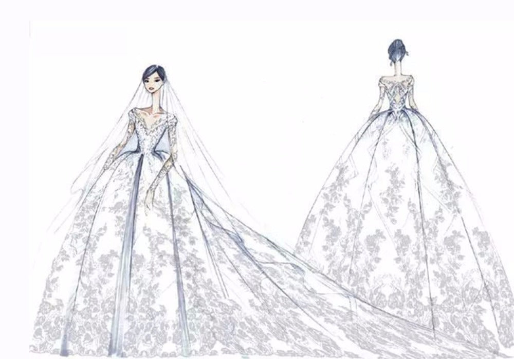 Boho A-Line Backless Wedding Dress 3D Flowers Spaghetti Straps BridePrincess Floor Length Wedding Gowns The Clothing Company Sydney