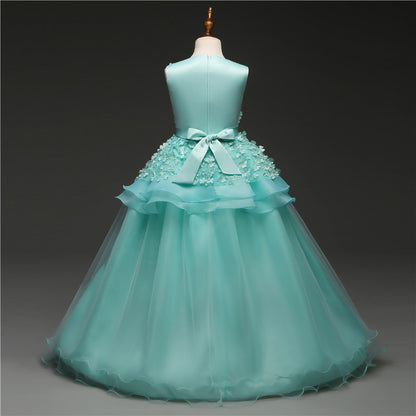 Kid Wedding Dresses for Girls Elegant Flower Princess Long Gown Baby Girl Christmas Dress Size 6 12 14 Years The Clothing Company Sydney