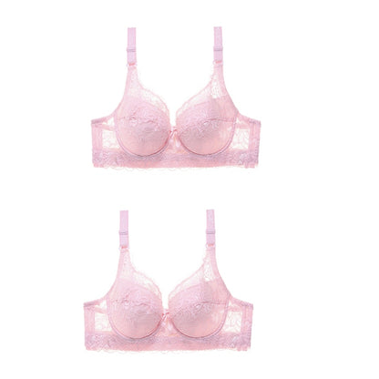 2 Piece Lace Bra Push Up Bras Underwear Bralette Lingerie Plus Size Tops Brassiere BH Backless Bras The Clothing Company Sydney