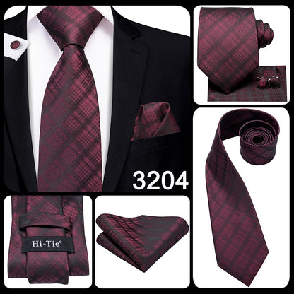 3 Piece Business Classic Blue Black Striped Solid Neck Tie Necktie Pocket Square Cufflinks Wedding Party Silk Tie Set The Clothing Company Sydney