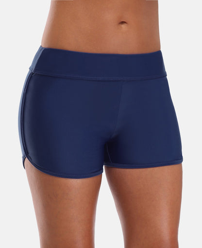 Mid Waist Swimming Shorts Women Solid Color Bikini Bottom Ban Swimwear Briefs Split Swimming Trunks The Clothing Company Sydney