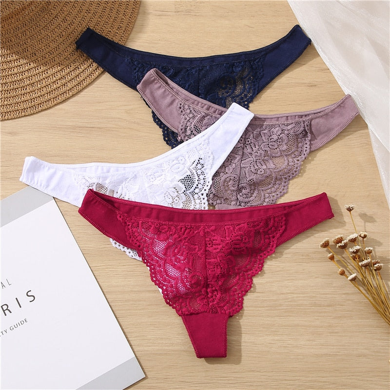 Cotton G-String Panties Floral Lace Underwear Hollow Out Underpants Female Intimates Lingerie  Soft Panties The Clothing Company Sydney