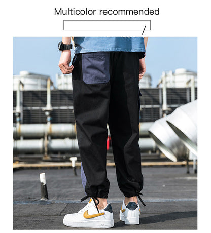 Men's Cargo Pants Male Patchwork Casual Pants The Clothing Company Sydney