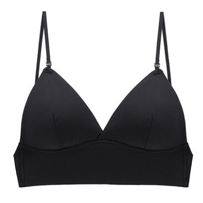 Backless Bra Triangular Women's U-Shape Beauty Back Lingerie Dot Mesh Thin Soft Seamless Bralette Underwear The Clothing Company Sydney