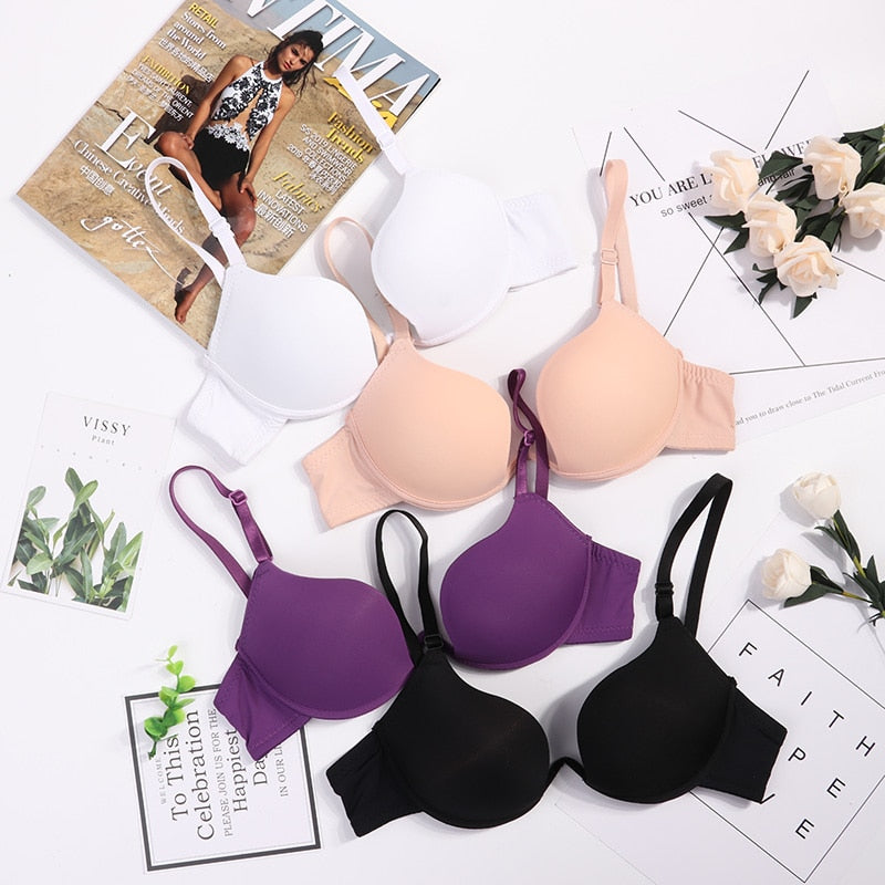 Deep V Push Up Bra Strapless Underwire Underwear Soutien Gorge Thin Half Cup Lingerie Bra The Clothing Company Sydney