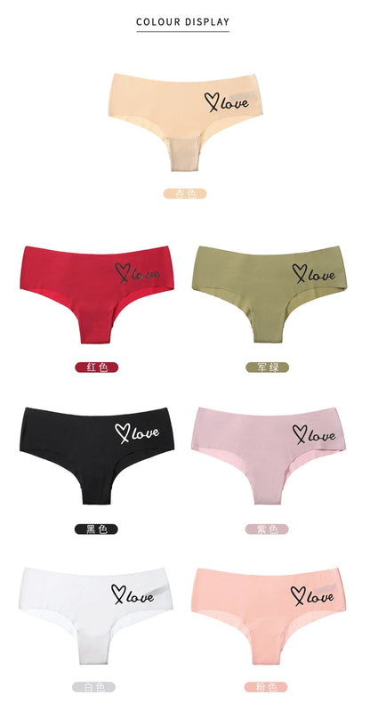 Women's Seamless Panties Underwear Comfort Heart Intimates Low-Rise G String Briefs 7 Colours Lingerie The Clothing Company Sydney