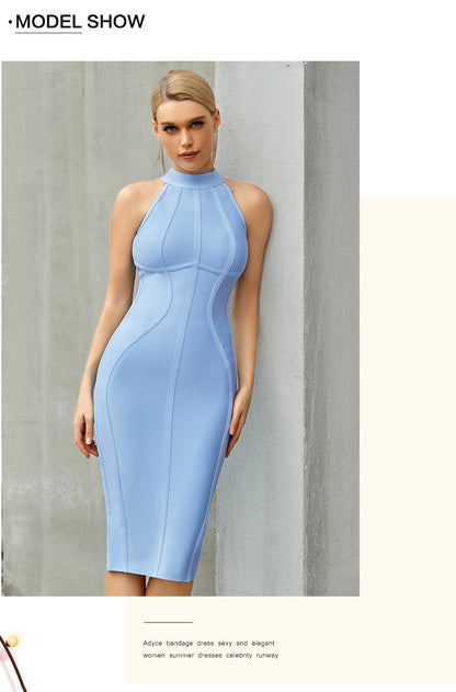 Summer White Women Bodycon Bandage Dress Elegant Tank Sleeveless Club Celebrity Evening Runway Party Dresses The Clothing Company Sydney