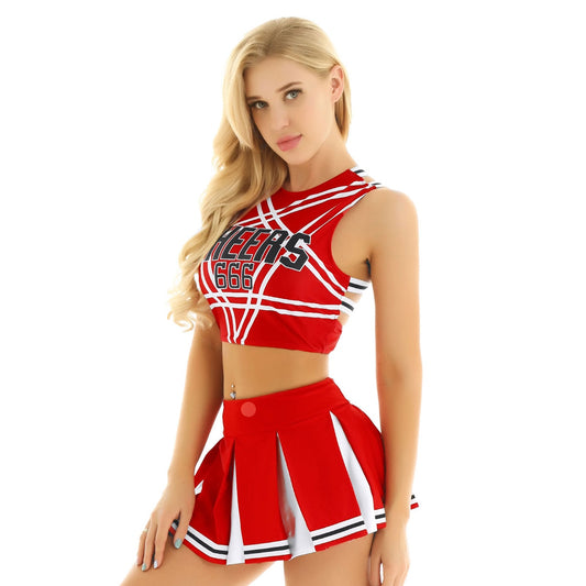 Adults School Cosplay Uniform Cheerleader Costume Set Halloween Costume The Clothing Company Sydney