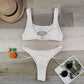 2 Piece Hollow Out Swimsuit High Cut Micro Swimwear Stylish Bathing Suit Beach Outfits Bikini Set The Clothing Company Sydney