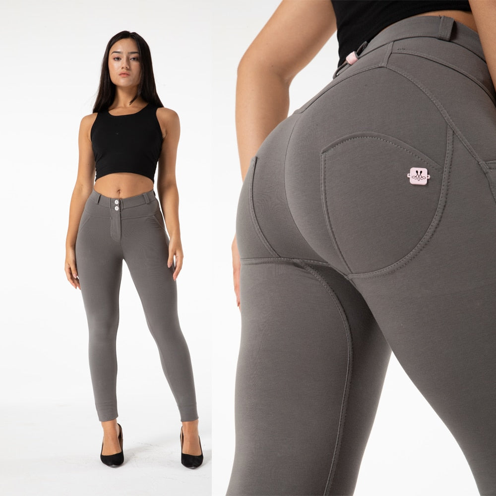 MixMatchy Women's Solid Scrunch Butt Active Leggings Zip Up Jacket Set  Workout Yoga Outfit